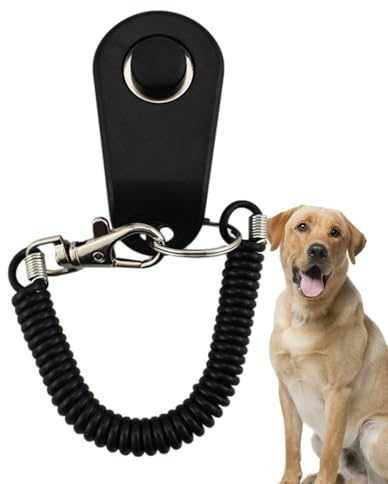 Hundetrainings-Clicker – 2,56 X 1,38 X0,67 Zoll ABS-Edelstahl, Armband Aus