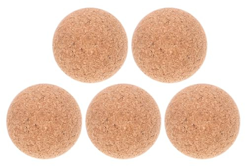 POPETPOP 5 Stück 32mm Tischfußball Holzbälle aus Verschleißfestem Holz mit Angenehmer Haptik für Indoor Tischkicker Spiele