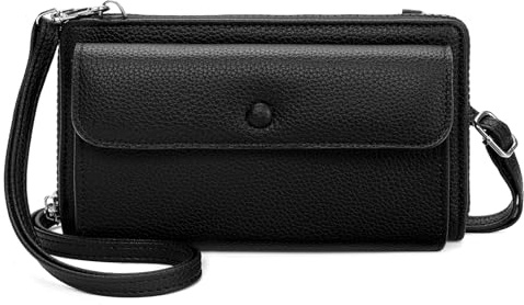 SENDEFN Handytasche zum Umhängen, Umhängetasche Damen Klein, Handy Umhängetasche Schultertasche mit Touchscreen, Veganes Leder Crossbody Bag mit Kartenschlitz
