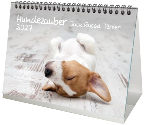 Hundezauber Jack Russel Terrier DIN A5 Tischkalender für 2027 Welpen und Hunde - Seelenzauber
