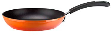 VITREX ® Fuego sarten de 28 cm, antiadherente de dos capas, fabricada en aluminio, apta para todo tipo de cocinas, incluido induccion, menaje de cocina colección de Carlos Arguiñano, color naranja
