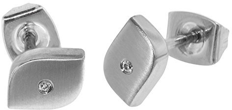 Boccia Ohrstecker Titan mit Diamanten 05008-02