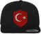 FanShirts4u Classic Snapback TÜRKEI mit Wappen Baseball Cap (schwarz/Wappen rot)