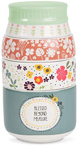 Pavilion - Love You More by Amylee Weeks 54217 Measuring Cup Set, Multicolor