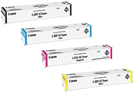 Canon Original Toner C-EXV55 4er-Set schwarz, cyan, magenta, gelb (OP2182C002)