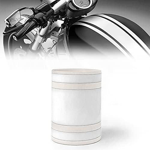 Strisce Adesive Moto Bike Racing Stripe 3 Fili, Bianco, 12 cm x 2 m