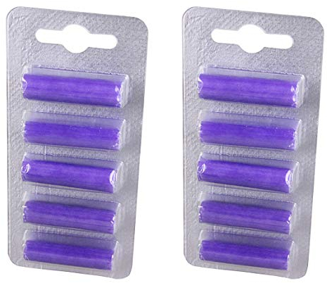 blupalu 10 Stück I Deo-Sticks I Lavendel Geruch I Duft-stäbchen für Staubsauger I Staubsauger-beutel frisch und angenehm I Purpel Lavender I Lila