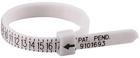 Ringmaßband/Ringgrößenmesser, Ring Sizer Messen Finger Gauge Skala Messwerkzeug Finger Stick Hochzeit Ring Tester Lineal, Ring Finger Sizer Gauge, Band führen
