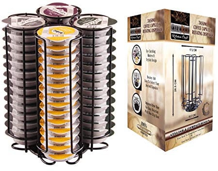 Ever Rich ® Coffee Capsule Pod Holder - Compatible With Bosch Tassimo T-Discs Coffee Capsule Holder (56 BLACK)