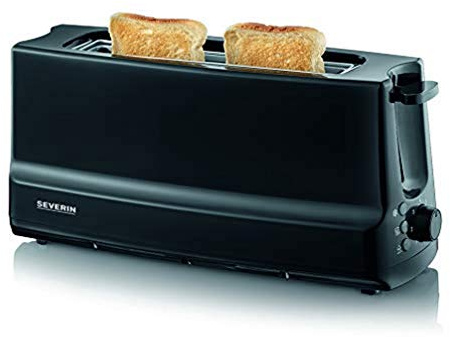 SEVERIN Langschlitztoaster (1 Langschlitzkammer, 800 W), Matt-Schwarz, AT 2233