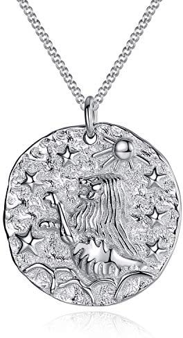 VIKI LYNN Women Girls 925 Sterling Silver Leo Zodiac Star Sign Necklace