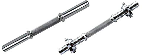 Just Kurzhantelstange inkl. Verschlüsse / 30 mm / 35cm lang/mit und ohne Gewinde lieferbar *NEU*, Form: mit Gewinde