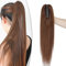 14(35cm) SEGO Coleta Postiza con Pinza Pelo Natural Corta [#4 Castaño Chocolate] 100% Remy Extensiones de Clip Cabello Humano Lisa Claw Ponytail Hair (105g)