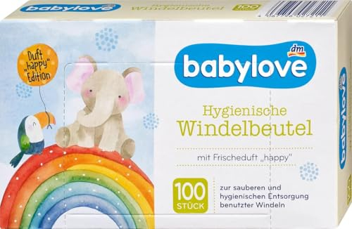 babylove Hygienische Windelbeutel mit Frischeduft