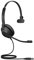 Jabra Evolve2 30 - Auriculares Monoaurales con Cancelación de Ruido y Tecnología de Llamada de 2 Micrófonos - Certificados para Microsoft Teams - Cable USB-A - Negro