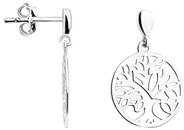 SOFIA MILANI - Damen Ohrringe 925 Silber - Baum des Lebens Ohrstecker - 21082