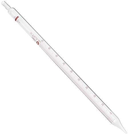 Scicalife - Pipeta de cristal transparente (50 ml)
