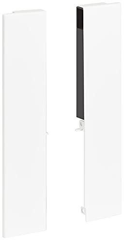 1 paire d'adaptateurs de façade pour tiroir intégré du système de tiroirs JUNKER-SLIM (blanc/pour hauteur de tiroir 199 mm) Façade de tiroir pour tiroir intégré de SOTECH