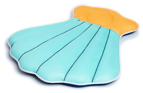 Westmann Pool Buddy Riesenmuschel | 120x105 cm Blau | Bade- & Wasserspielzeug aus Mesh Gewebe | Schwimmtier mit Schnelltrocken Füllung