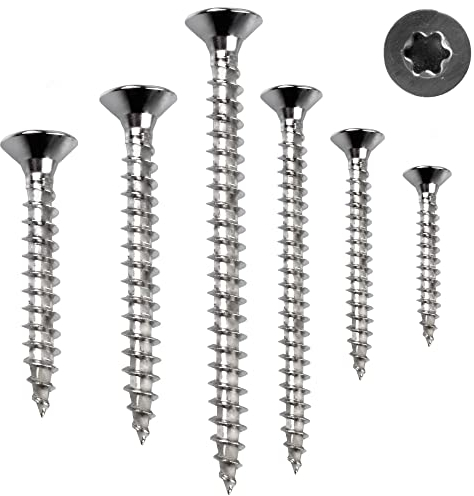 Stahlia Holzschrauben Torx Schrauben 3,0x25mm Spanplattenschrauben Vollgewinde (200 Stück) Edelstahlschrauben Schrauben Set Universalschrauben Senkkopfschrauben TX25