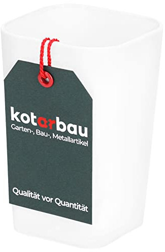KOTARBAU® Vaso para cepillo de dientes, Vaso cuadrado, Vaso de plástico, Accesorio de baño, Vaso para enjuage bucal, Recipiente para pasta de dientes, Vaso para lavabo