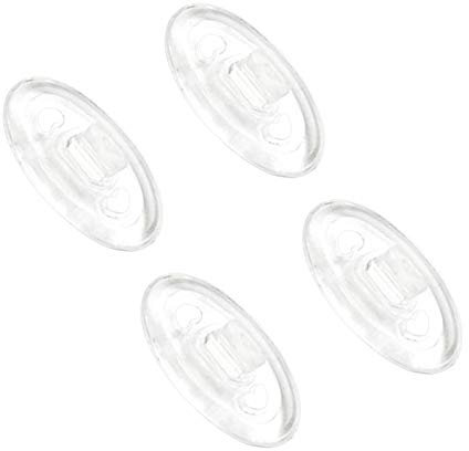 BlazerBuck Replacement Nose Piece Pads for Oakley Whisker Sunglass - Clear + Clear