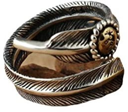 SIWAN Ring Indian Federring für Unisex S925 Silber Thai Silber Verstellbarer Ring ModeEinstellbar