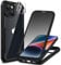 CENHUFO Sichtschutz Hülle für iPhone 14/iPhone 13, 360 Grad Handyhülle Schutzhülle mit Eingebautem Privacy Panzerglas Displayschutz und Kameraschutz Stoßfest Panzerhülle Bumper Cover Case -Schwarz