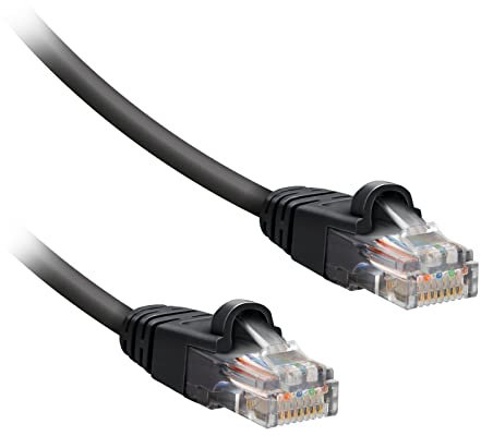 Ekon cavo da rete, cavo LAN, categoria 7, 1.8m, connettori dorati, connettori RJ45, ethernet, per PC, telefono fisso, laptop, modem, MacBook