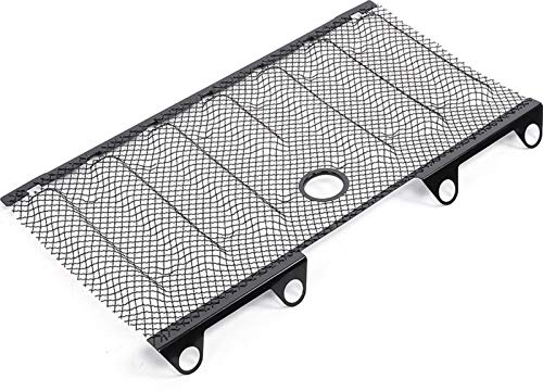 Griglia del cofano, inserti di protezione della copertura nera Griglia anteriore Inserto anteriore in rete per Jeep Wrangler JK Amp per Unlimited 2 e 4 porte 2016+
