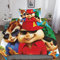 Alvin and The Chipmunks Süße Dekoration 3D Bettwäsche Set,Bettbezüge Mit Kissenbezüge, Weiche Bettbezug Sets Spannbetttücher,3D Bettdeckenbezug Mit Kissenbezug, Bettbezüge Mit Reißverschluss Und Bett