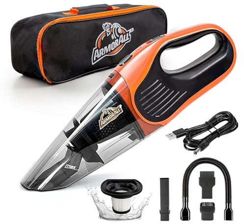 Armor All AA07V1 0902 Aspirateur de Voiture à Main Orange