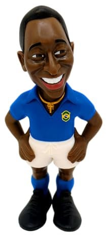 MINIX - Fußball Stars #110C – Brasilien Set 2 – Fußball Legend Pele – Sammelfigur, 12 cm