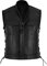 Herrenmode, lässig, einfarbig, Motorradweste, Punk, Lederweste, Mantel, Wintermäntel für Herren, Jagd, Schwarz , XL