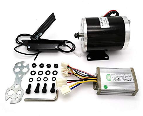 Motor Umbausatz für Elektrofahrrad Gokart 800W 36V DC Bürstenmotor Umbausatz mit Steuergerät+Pedal, Elektro Scooter Go-Karts Fahrräder Conversion Kit 2800 U/min Elektromotor