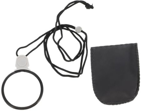 Beaupretty 3St Halskette Lupe Gläser Brille Inspektionslupe Okular Halsketten Monokel Anlasser lupenglas vergrößerungsglas vergrösserungsspiegel Leichte Lupe vergrößerungslupe hängende Lupe