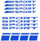 Flaconi 12PCS Adesivi Auto Tuning,Adesivi Moto,Adesivi Cerchi Moto,Adesivo per Cerchione,Adesivo Moto,Adesivo Auto,Adesivi per Auto，Adesivi per Moto，Applicate a Un'ampia Gamma di Veicoli(Blu)