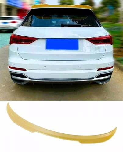 For Auto Perfectionists UK Rear Roof Spoiler Lip Compatible With Audi Q3 SQ3 Spoiler Lip RSQ3 SUV 4X4 2018-2024 ABS Gloss Black