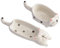 FELTECHELECTR 2pièces Repose-cuillères Céramique Forme De Chat Plats à Sauce Multifonctionnels Assiettes à Dessert Et Bols à Trempette Décoration De Table Mignonne