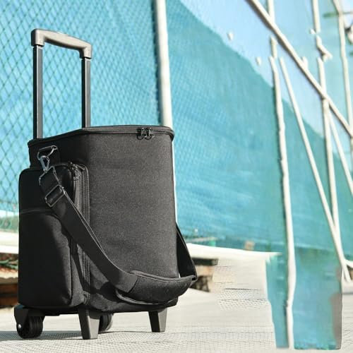 Speaker Pull Rod Bag, Multi-pocket Portable Rolling Bag Compatible For For Bose S1 Pro/For S1 Pro+, With Retractable Handle And Rolling Wheels