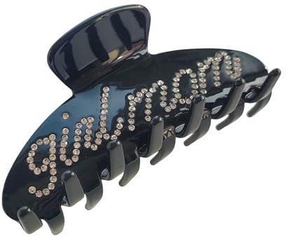 The RPZL Premium Acetate Big Hair Accessory | Oversized Claw Clip for Thick and Thin Hair | Stylish Hair Jaw Clip for Women and Girls (Girl Mom Black)
