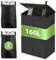 DIDAINT 160L Cubo de Basura Cocina, 2 Compartimentos Botellas de Depósito con Tapa, Contenedores de Reciclaje Botellas de Depósito con 2 Bolsas de Transporte, Nero
