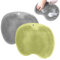 Xumann 2 Pcs Silicone Foot Scrubber Cleaner for Shower, Non Slip Suction Scrubber Mat for Cleaning and Massage (Green and Gray)