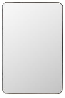 Kare Design Wandspiegel Simply, Gold, Spiegel, mit Rahmen, Flur, Wohnzimmer, Schlafzimmer, 90x60 cm