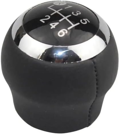 ABHBVGZFZT Kompatibel mit Toyota Kompatibel mit Avensis III T27 2008-2015 5 6 Geschwindigkeit Schaltknauf Hand Stift Gamasche Boot Abdeckung(6 speed black)