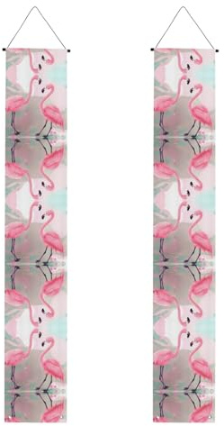 Dekorative Veranda-Banner, Flamingo-Drucke, Party-Dekorationen, langlebig für Abschlussfeiern, Feiern, Veranden