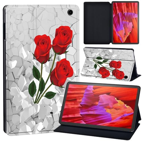 Smart Case Fits Amazon Fire Max 11 Tablet (13th Generation, 2023) 11, Folio Slim Stand Hard Back Shell Cover for Kindle Fire Max 11 Tablet (3D art-rose)
