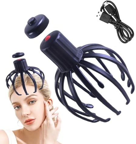 Kopfhaut-Massagegerät – PVC | -Entspannungshelfer | Handgeführte Kopfmassage Zur Stressbewältigung Dusche Oder Wellness