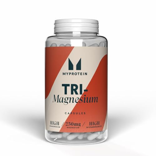Myprotein Tri-Magnesium Capsules | 90 Capsules (30 Servings) Multi-Source Magnesium Blend | Supports Muscle Function, Energy & Reduction of Tiredness | Daily Mineral Supplement Capsules