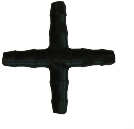 Antelco Bewässerungsbeschläge, 4 mm, für Garten, Hängekörbe und landwirtschaftliche Bewässerungssysteme (4 mm Kreuz), 50 Stück